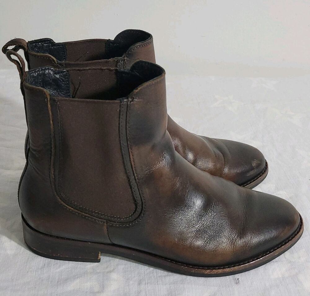 Thursday Everyday Womens Boots Brown Leather Size 8